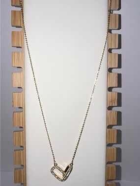 14K Gold Plated Interlocking Hearts Necklace | Cubic Zirconia Pave